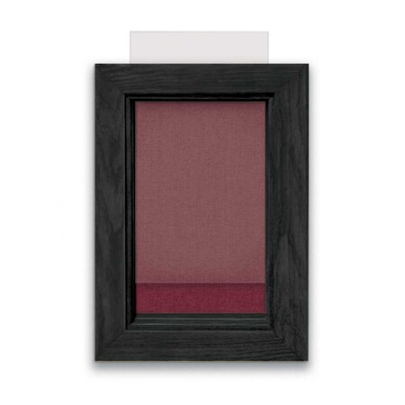 United Visual Products Indoor Enclosed Combo Board, 72"x36", Black Frame/White Porc & Burgundy UVCB7236B-WHTPORC-DBURGU